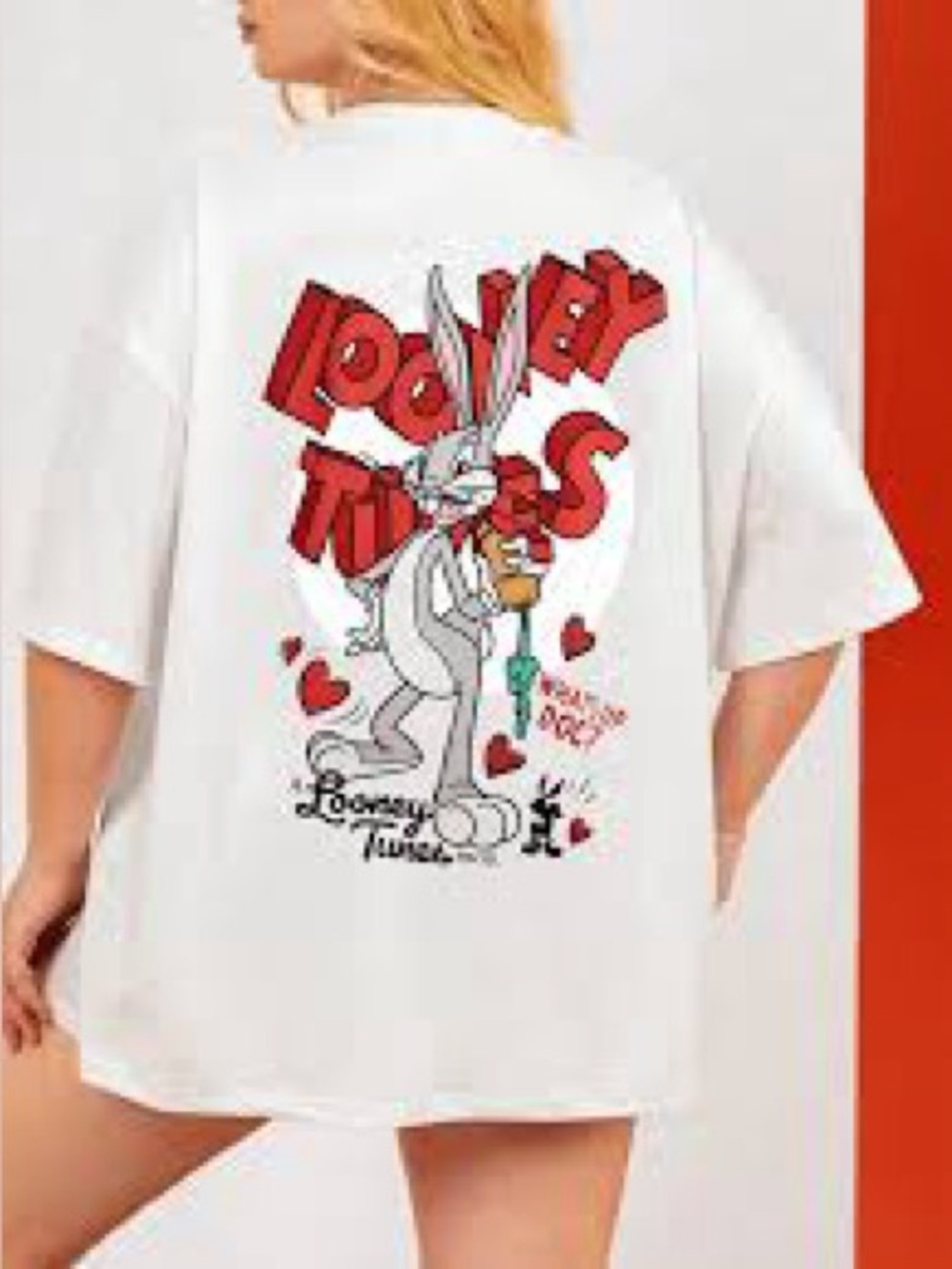 Warner Bros Looney Tunes Bugs Bunny T-shirt XL - Picture 6 of 6